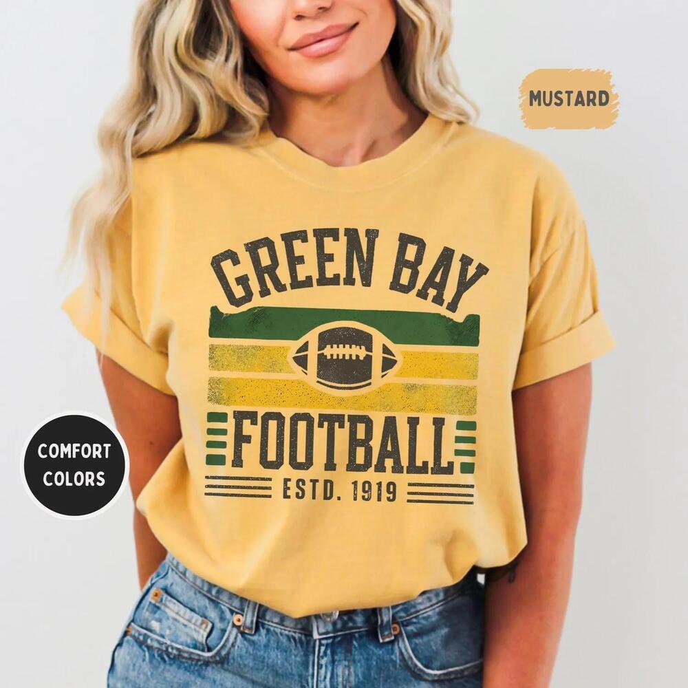 Green Bay Football Wisconsin Fan Apparel Sunday Game Day Unisex Tee